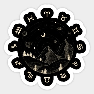 UNIVERS ASTROLOGIC Sticker